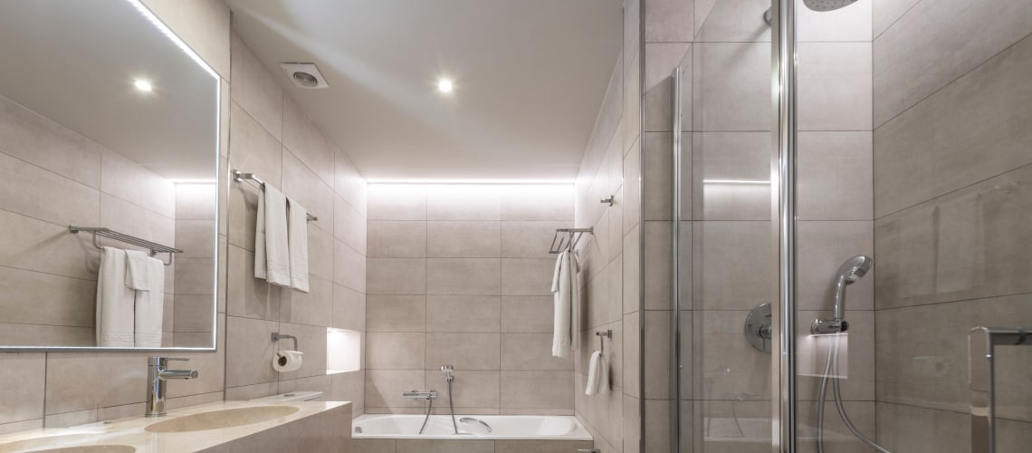 spots LED pour une salle de bain