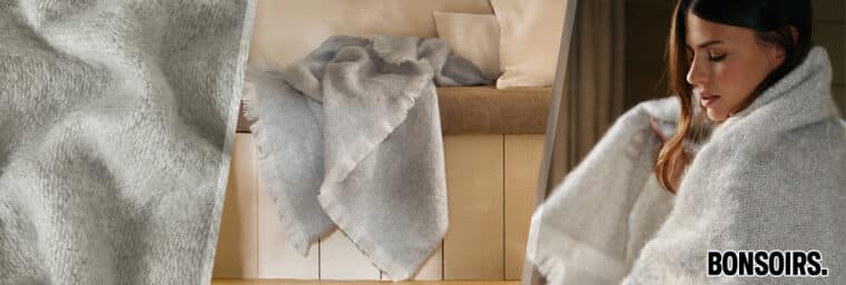 Bonsoirs - Plaid Mohair tout doux