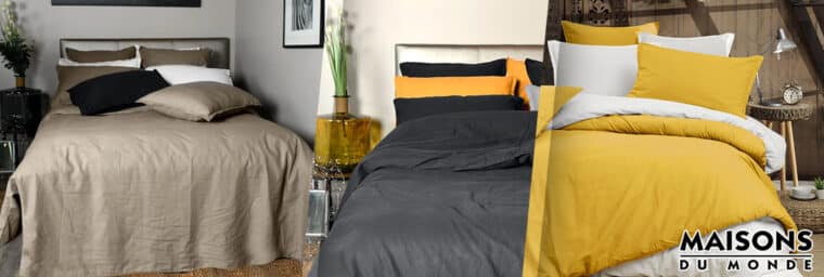 Maisons du Monde - Housse de couette en coton lavé biologique