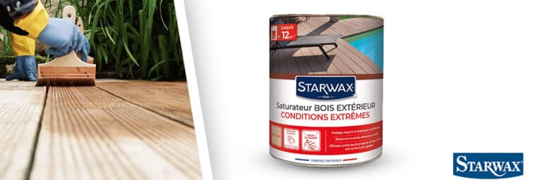 Starwax - Saturateur haute protection pour terrasse en bois